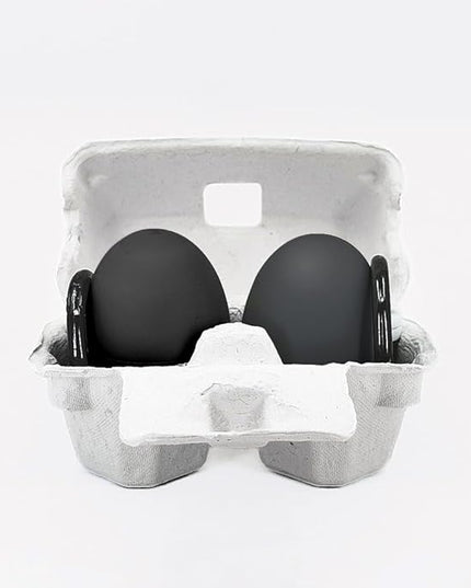 Portable Egg Keyring Style Anti-Slip Silicone Laptop & Pad Stand 2set(4pcs) - Ergonomic Viewing, Typing, Drawing, Cooling Foot/White Yellow (gray+gray)