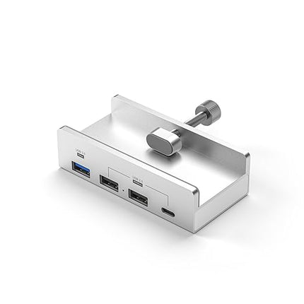 10Gbps USB Dock with Fastener USB C Adapter 4 Port Aluminum Housing USB 3.1 Docking Station for Desk