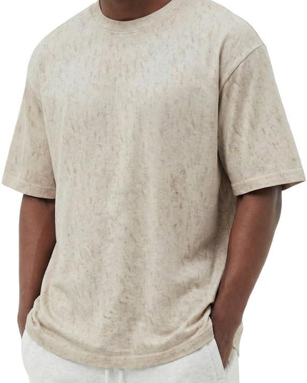 COOFANDY Men's Cotton T-Shirts Oversized Shirt Short Sleeves Streetwear Loose Fit Summer Tee Tops Washed Basic Unisex Shirts