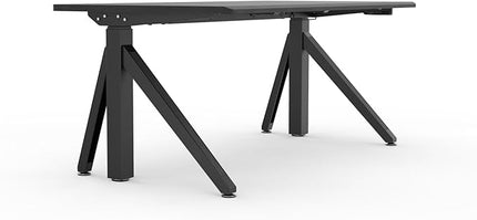 DEZCTOP Revon Pro Electric Standing Desk, 59" x 31.5" Large Work Surface, Height Adjustable (27.6"-47.2"), Sturdy Keel Frame, with Magnetic Modular System, Anti-Collision, Ash Black for Home Office