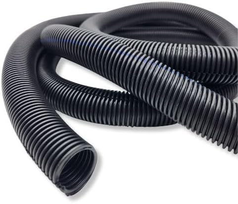 567ITG 1/4" x 25ft Split Wire Loom Tubing - Black Automotive Wire Protector Conduit, Electrical Wiring Cover & Harness Wrap, Flexible Cable Sleeve