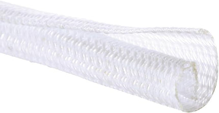 25ft 1 Inch White Cable Sleeve – Split Wire Loom Tubing Cord Protector – Flame Retardant Polyester Cable Cover for Desk, TV, PC Setup – Protects Cords from Pets & Organizes Wires