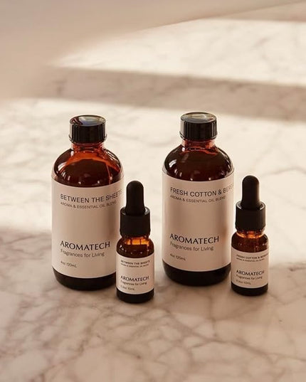 Aromatech Fresh Cotton and Bergamot Essential Oil Blend: Luxury Hotel Inspired Aromatherapy with Bergamot, Fresh Cotton & Sandalwood for Ultrasonic Diffusers & Nebulizers - 4 fl oz, 120 mL