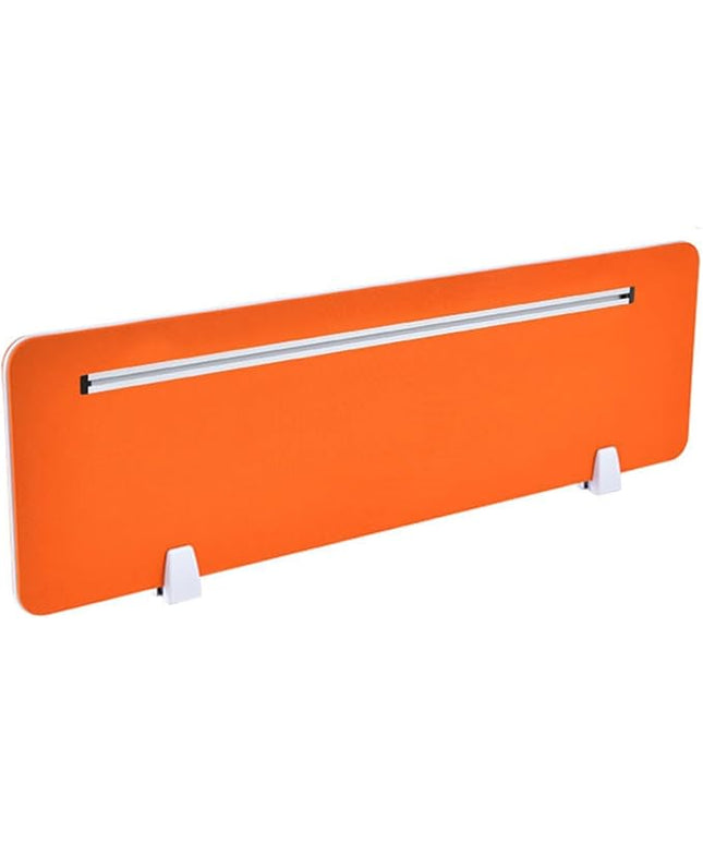 Acoustic Desk Divider for Privacy, Noise Reduction, Independent Workstation Separator, Sit-Stand Table Partition (Orange, 100cm x 30cm)