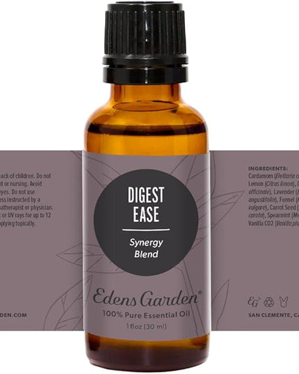 Edens Garden Digest Ease Essential Oil Blend- 100% Pure Premium Grade, Undiluted, Natural, Therapeutic, Aromatherapy, The Best for Skin, Face, Humidifies 30 ml (1 fl oz)