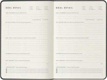 Full Focus French Blue Leather Planner by Michael Hyatt - The #1 Daily Planner to Set Annual Goals, Increase Focus, Eliminate Overwhelm, and Achieve Your Biggest Goals - Hardcover