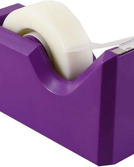 JAM PAPER Colorful Desk Tape Dispensers - Purple - Sold Individually