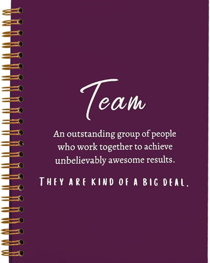hold fizz Purple Meeting Notebook for Work, Employee Appreciation Gifts, Team Gifts for Employees, Journals for Writing, Thank You Gifts for Women Men Leader Boss Mentor Manager Coworkers, 5.5"x8.3"