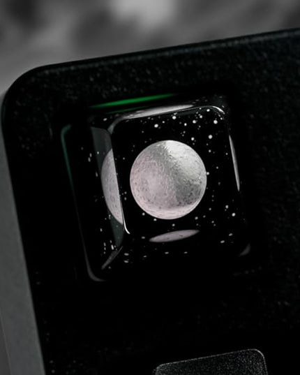 Mercury Planet Artisan Keycap R1 SA Profile Custom Solar System Planets Keycaps 1U ESC Handmade Resin Gaming Galaxy Key Cap Cherry MX Switch Compatible Mechanical Keyboard Space Lover Gift