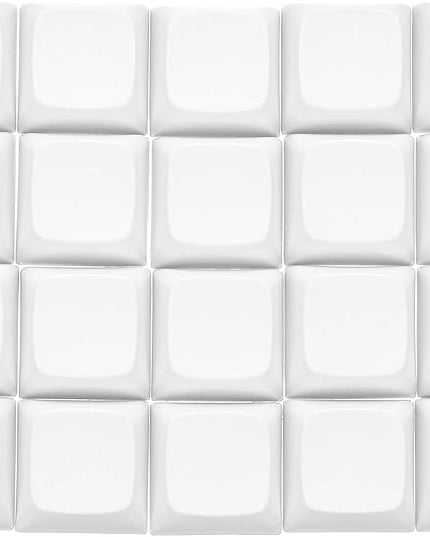 PATIKIL PBT Keycap Set, 20Pcs Colorful Mechanical Numeric Keypads Portable Blank Keycaps for Daily Office Work Gaming Entertainment Creative Design, White