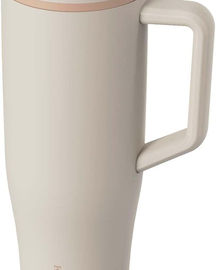 KISSKIND 40 oz Tumbler with Handle and Straw | Lumi Spin Hidden Straw 100% Leakproof Insulated Tumbler | Stainless Steel Water Bottle for Mom, Nurse, Teacher | Coffee