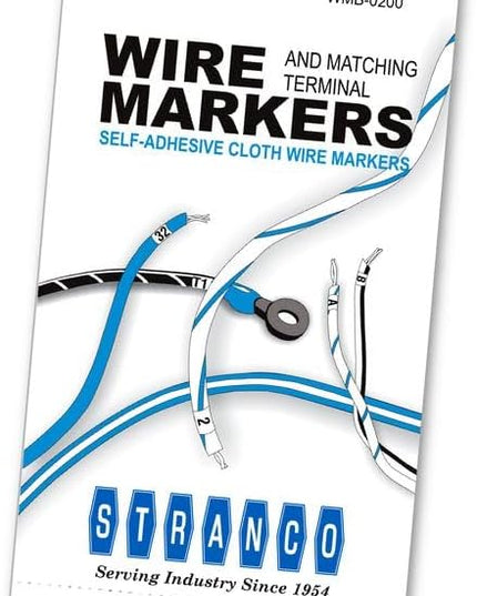Premium Wire Marker Book for Cable Management, Vinyl-Coated, High-Tack Adhesive, Electric Panel Wire Label Stickers - 10 Pages Per Book