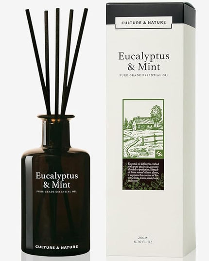 CULTURE & NATURE Pure Grade Essential Oil Diffuser (Eucalyptus & Mint)