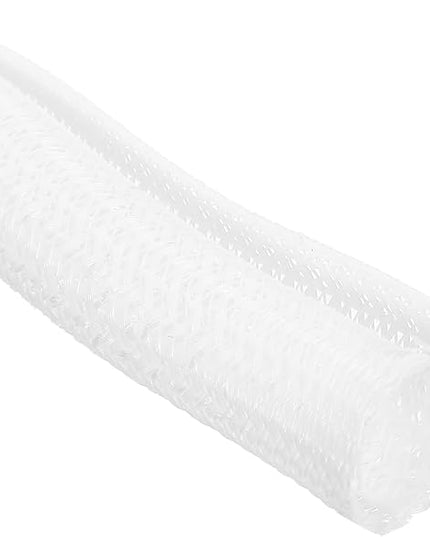 MECCANIXITY 1/2 Inch ID Split Loom Tubing 25ft Polyester Cord Protector Wire Cable Sleeve for USB Cable Power Cord, White