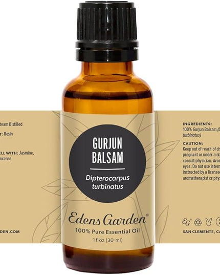 Edens Garden Gurjun Balsam Essential Oil- 100% Pure Premium Grade, Undiluted, Natural, Therapeutic, Aromatherapy, The Best for Diffuser, Skin, Face, Kid Safe 30 ml (1 fl oz)