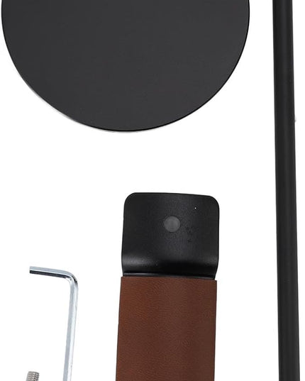 Jectse Headphone Stand, Aluminum Alloy Headset Holder with Soft Top and 10cm Solid Base, for Home Studio Desktop Organization (Black)
