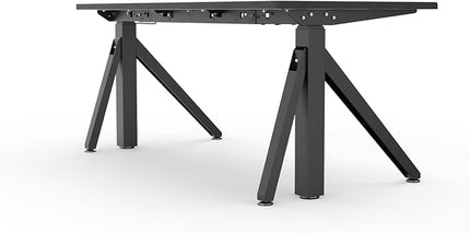 DEZCTOP Revon Pro Electric Standing Desk, 59" x 27.6" Large Work Surface, Height Adjustable (27.6"-47.2"), Sturdy Keel Frame, with Magnetic Modular System, Anti-Collision, Ash Black for Home Office