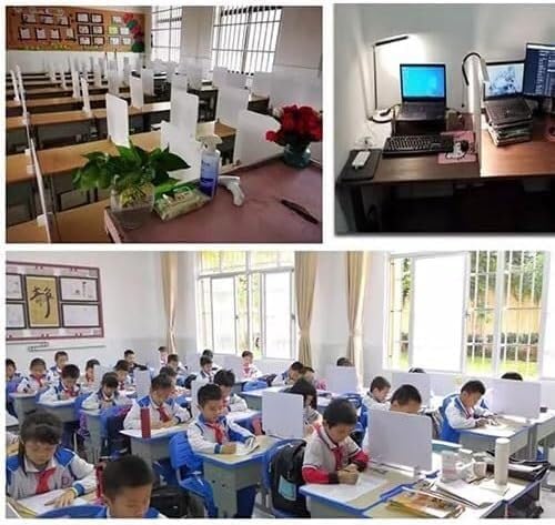 Desk Privacy Divider,Acoustic Freestanding Noise Reducing Panel, for Table Sound Proof Dividers Classroom Desktop Office