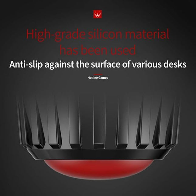 HOTLINEGAMES H2 Ergonomic Keyboard Riser Laptop Notebook Stand Holder Cooler Laptop Cooling Pad (Black-Red)