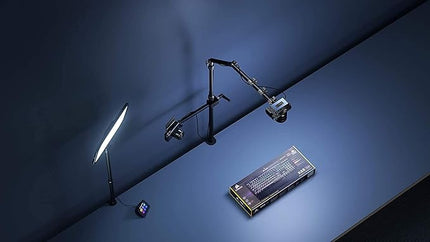 Elgato Solid Arm, Holding Arm with Padded Clamp for Easy Mounting and Adjusting of Lights, Cameras, and Microphones, for Streaming, Videoconferencing, and Studios