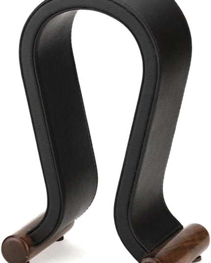 TKOWTB U Shape Leather Headphone Holder Headset Display Stand for PC Gaming Earbuds Shelf Hanger,Black