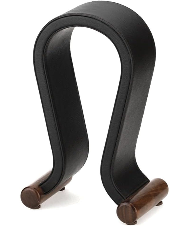 TKOWTB U Shape Leather Headphone Holder Headset Display Stand for PC Gaming Earbuds Shelf Hanger,Black