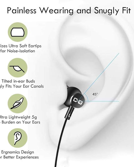 USB-C Earbuds, Compatible with Samsung, Google, OnePlus, iPhone 15/16 Smartphones, with USB Adapter for Laptop/PC, Mac, Advanced DAC Sound Card, Clear Mic, Deep Bass, Magnetic Shell