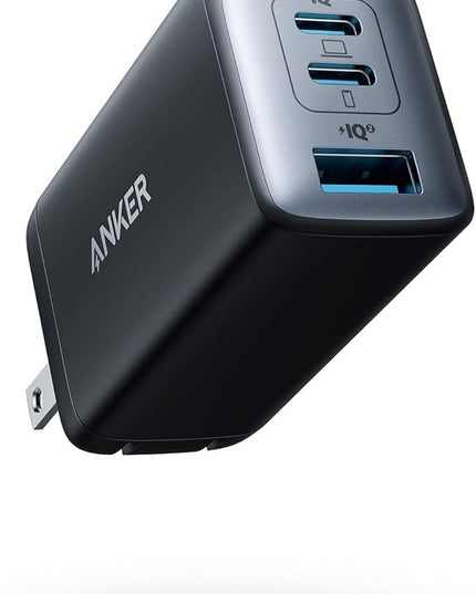 Anker Charger, 65W 3-Port Fast Compact Foldable USB C Charger Block for MacBook Pro/Air, iPad Pro, Galaxy S20, Dell XPS 13, Note 20/10+, iPhone 17 Series, Steam Deck, and More