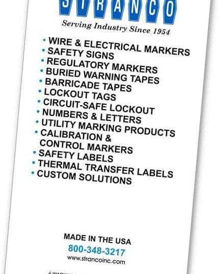Premium Wire Marker Book for Cable Management, Vinyl-Coated, High-Tack Adhesive, Electric Panel Wire Label Stickers - 10 Pages Per Book