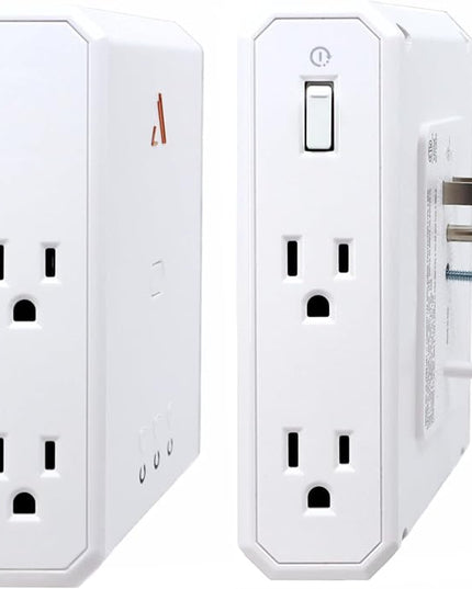 Austere III Series, Appliance Wall Power 4 Outlet Surge Protector for Kitchen, 2500 Joules, Flameless MOV, Overcurrent Protection, SmartFit Outlets, 4 Year Component Guarantee