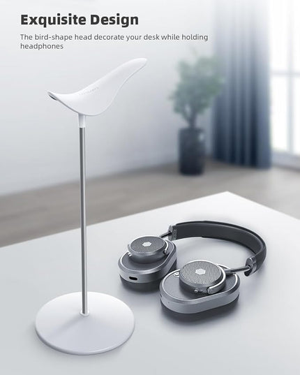 Lamicall Headphone Stand, Desktop Headset Holder - Desk Earphone Stand, for All Headsets Such as Airpods Max, HyperX Gaming Headphones, Beats/Sennheiser Music Headphones