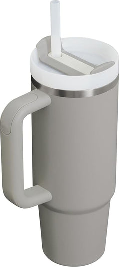 STANLEY Quencher H2.0 Tumbler with Handle and Straw 30 oz | Flowstate 3-Position Lid | Cup Holder Compatible for Travel | Insulated Stainless Steel Cup | BPA-Free | Ash