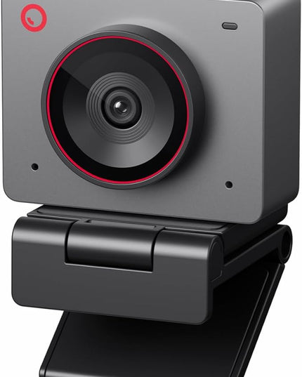 OBSBOT Meet 2-4K Webcam for PC with 1/2" Sensor, AI Framing & Autofocus, Beauty Mode, Lightweight, Gesture Control, HDR, Dual Microphone, 60 FPS, Web Cam for Streaming, Meeting, Gaming. (Space Grey)