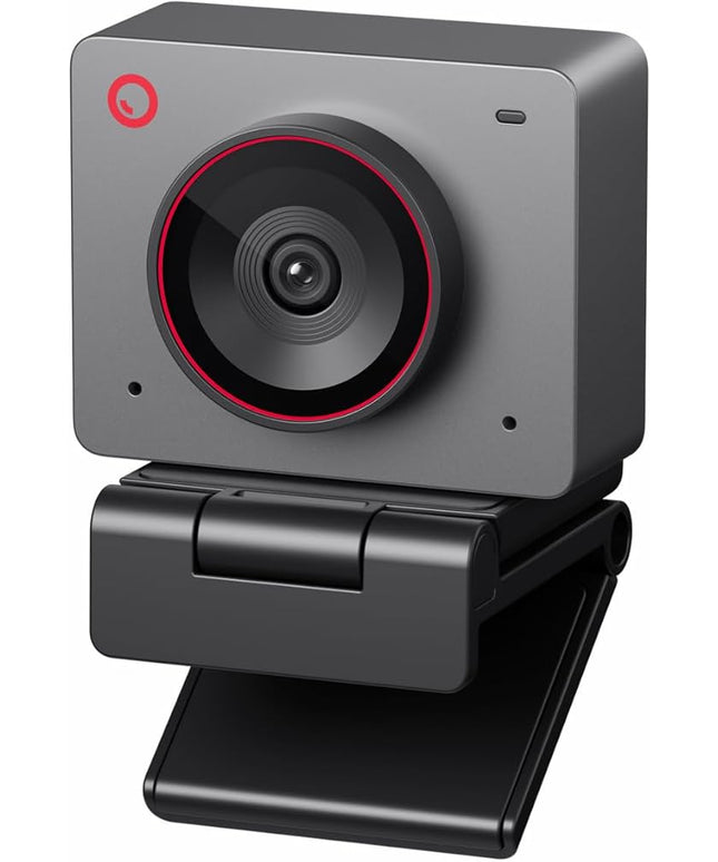 OBSBOT Meet 2-4K Webcam for PC with 1/2" Sensor, AI Framing & Autofocus, Beauty Mode, Lightweight, Gesture Control, HDR, Dual Microphone, 60 FPS, Web Cam for Streaming, Meeting, Gaming. (Space Grey)