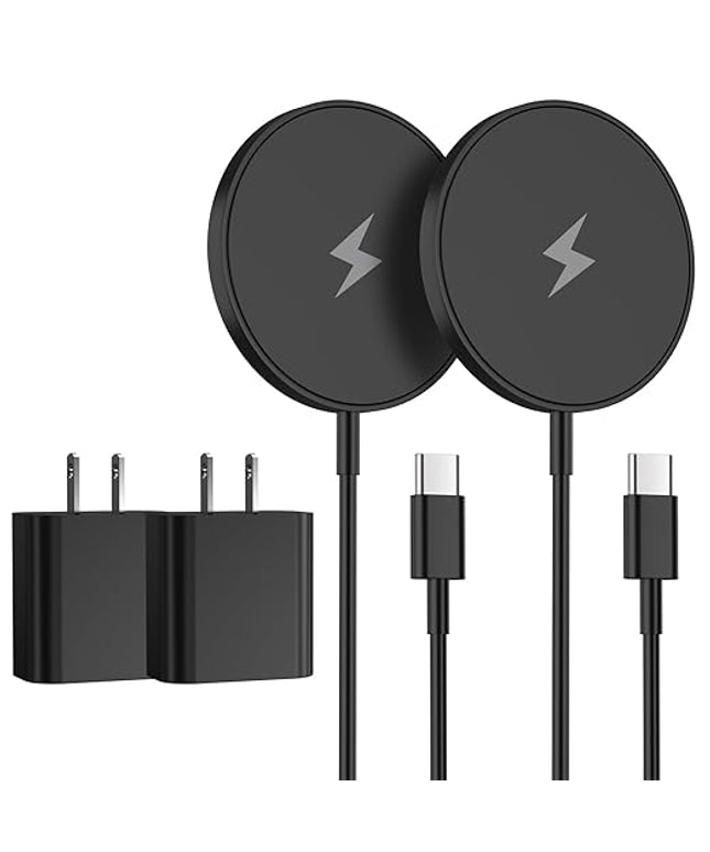 Magnetic Wireless Charger iPhone,6FT Charger for Apple MagSafe Charger 2Pack Fast Wireless Charging Pad for iPhone 16 Pro Max/16 Pro/16 Plus/15 ProMax/15/14/13/12/AirPods 3/2/Pro Mag-Safe Charging Pad