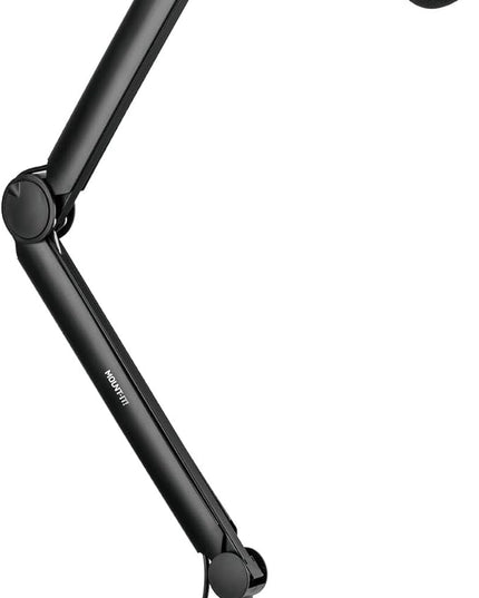 Mount-It! Mic Arm, Microphone Boom Arm, Adjustable Full Motion Mic Desk Mount, for Streaming, Gaming, Podcast, Recording, 3/8" and 5/8" Compatible, Height up to 33.3", Black