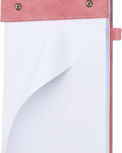 Mogoostry A5 Blank Planning Pads 5.9" x 8" Planner To Do List Memo Note Pads Screw Binding Writing Paperboard Notepad, 100 Sheets per Pack, Pink