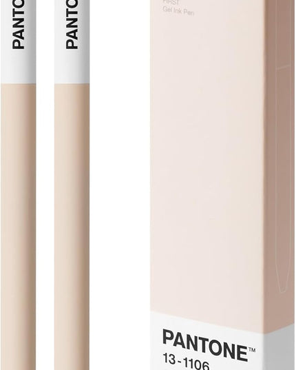 Kaco FIRST Gel Pens 2 Pieces with Black Ink, 0.5 mm Fine Point, Smooth Writing Experience, Aesthetic Cute Stationery for Journaling, Note Taking Pens (2006 Sand Dollar)