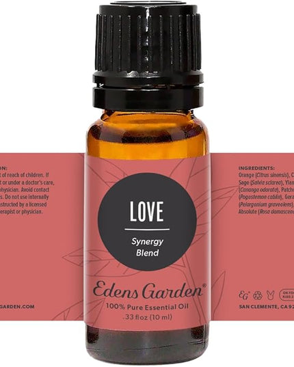 Edens Garden Love Essential Oil Blend- 100% Pure Premium Grade, Undiluted, Natural, Therapeutic, Aromatherapy, The Best for Diffusing, Skin, Candle, Laundry 10 ml (.33 fl oz)
