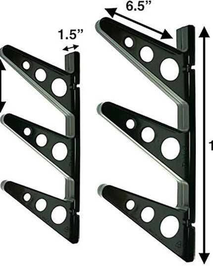 StoreYourBoard Ski Rack – Heavy-Duty Horizontal Ski Wall Mount & Snowboard Wall Mount for Garage Wall Shelving - Snowboards & Gear, Multi-Sport Skateboard Organizer - Skiing Accessories - Holds 3 Pair