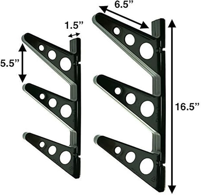 StoreYourBoard Ski Rack – Heavy-Duty Horizontal Ski Wall Mount & Snowboard Wall Mount for Garage Wall Shelving - Snowboards & Gear, Multi-Sport Skateboard Organizer - Skiing Accessories - Holds 3 Pair