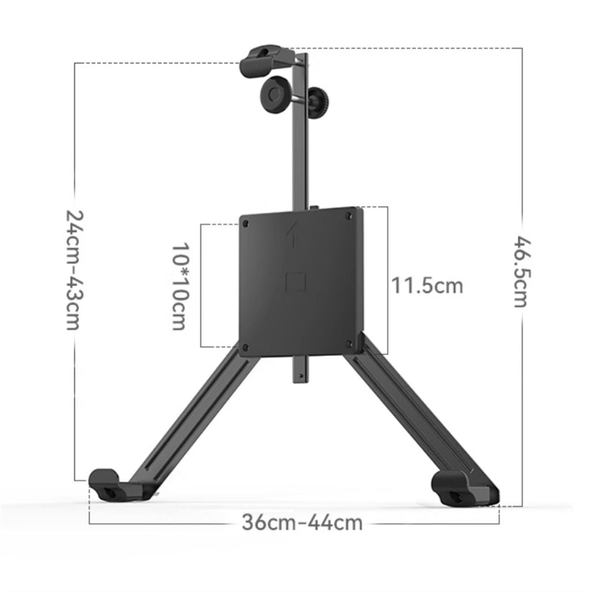 KUYBTU Monitor Arm, Single Monitor Mount Arm with Mounting Adaptor Brackets, Fit Max 32”Screens Without Mounting Holes, Adjustable Gas Spring Single Monitor Desk Mount,for Lapto