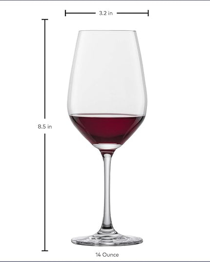 SCHOTT ZWIESEL Forté Burgundy Glass (Set of 8), Red Wine Glasses for Burgundy, Dishwasher-Safe Machine-Made Tritan Crystal Glasses, Made in Germany (13.5 Ounce)