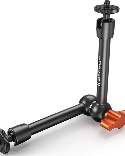 K&F CONCEPT 9.8" Magic Arm, 1/4" Screw Camera Mount Arm 360° Ball Heads for DSLRs, Monitor, Flash, LED Light, Microphone, Camera Cage, Action Camera