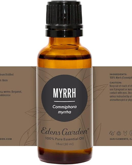 Edens Garden Myrrh Essential Oil- 100% Pure Premium Grade, Undiluted, Natural, Therapeutic, Aromatherapy, The Best for Diffuser, Skin, Face, Hair 30 ml (1 fl oz)