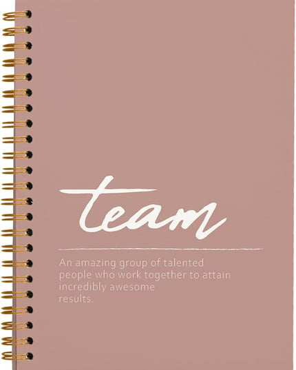 hold fizz Pink Meeting Notebook for Work, Employee Appreciation Gifts, Team Gifts for Employees, Thank You Gifts for Women Men Leader Boss Mentor Manager Coworkers Going Away Retirement, 5.5"x8.3"
