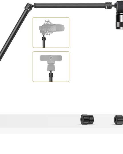 VIJIM LS08 Flexible Overhead Camera Mount Desk Stand, Webcam Stand Microphone Boom Arm Tabletop Photography Videography Live Stream Table clamp Mount