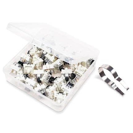 Outemu Black Switches,30-Pack, 3-Pin Linear Heavy 65gf Dustproof Key RGB Switches - Cherry MX Equivalent Replacement for Mechanical Keyboard