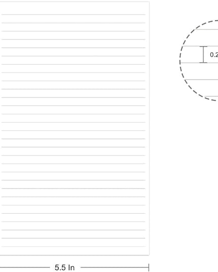 7-Hole Lined Refills Paper, A5 Filler Paper for Planner Inserts, A5 Loose Leaf Paper, 7 Hole Refills, 100 Sheets/200 Pages, College Ruled, 5.5 X 8.5 Inch (White Paper, 100 Sheets)