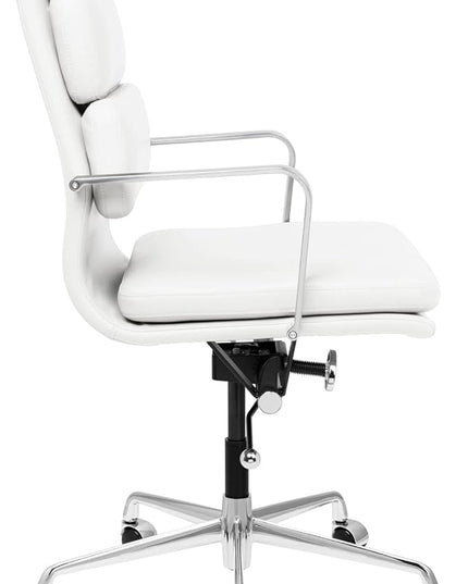Laura Davidson Furniture SOHO II Tall Back Padded Management Chair (White)